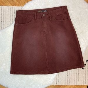 Prana Women's Mini Skirt in Rich Brown